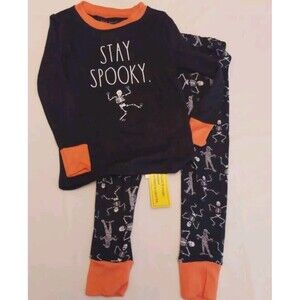 Rae Dunn 3T Two Piece "STAY SPOOKY" Halloween Pajama Set, NWT